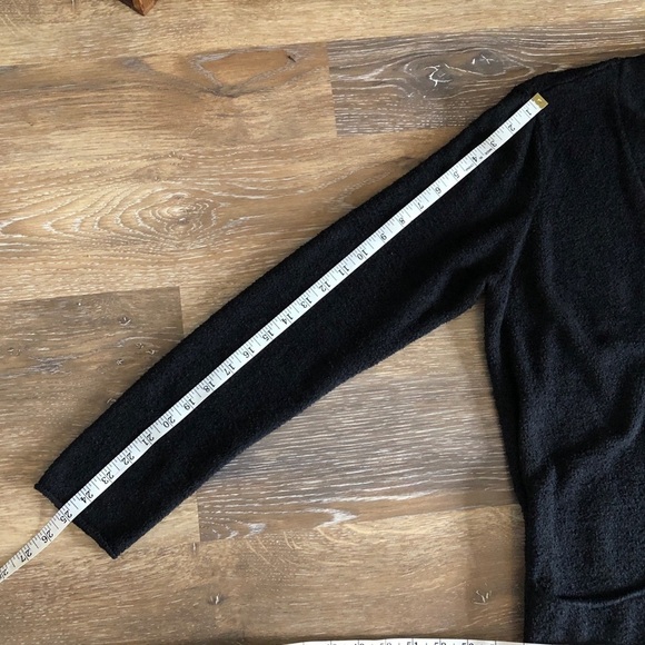 Barefoot Dreams CozyChic Lite Black Cardigan Sweater Women Size L Open Longline - Picture 9 of 12